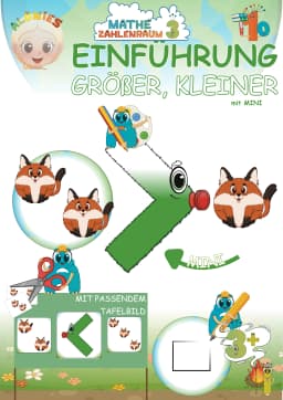 Größer und Kleiner mit Mini im Zahlenraum 3 Ansicht 1