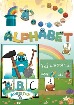Tafelmaterial Alonies Alphabet Ansicht 1