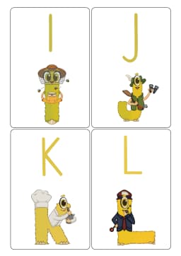 Alphabetkarten A bis Z Ansicht 4