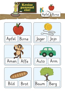 Erste Wörter lesen Ansicht 4