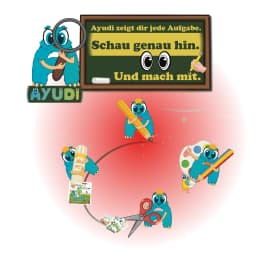 Mein Kindergarten Schulheft mit Leo Ansicht 3