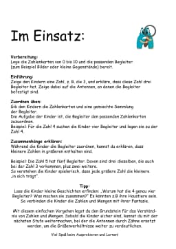 Tafelmaterial Zahlen und Mengen bis 10 Ansicht 2